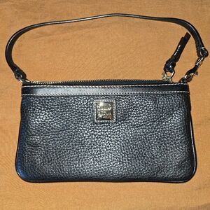 Dooney & Bourke Black Leather Wristlet
